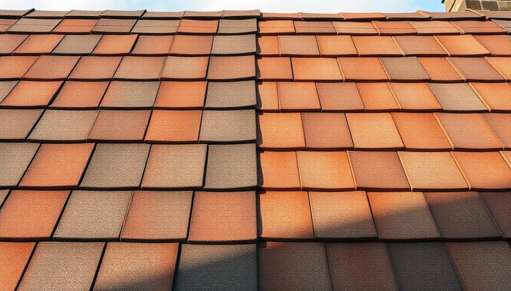 discoloration of roof shingles