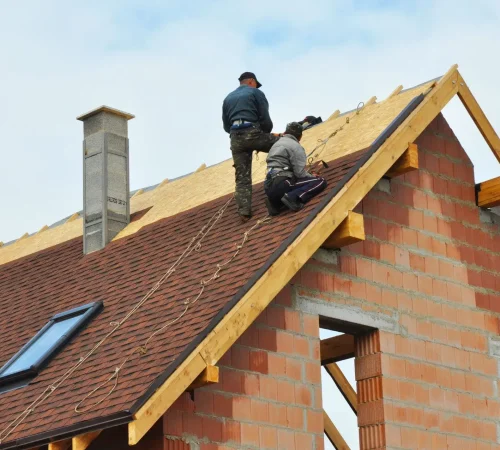 New Roof on brick house